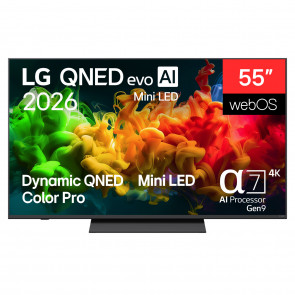 LG 55QNED80B6B 4K QNED evo MiniLED TV