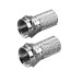 Vivanco F Stecker mit Dichtung, 7 mm 2er
