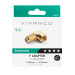 Vivanco SAT F- Winkeladapter, vergoldet