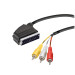 Vivanco Scart / Cinch Verbindung IN/OUT