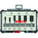 Bosch 6 tlg Nutfräser Set ¼" Schaft