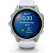 Garmin Fenix 8 43mm Steinweiss/Silber