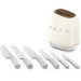 SMEG KBSF02CR Messerblock 6 teilig