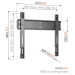 Vogels TVM 5505 Schwarz TV-Wandhalterung