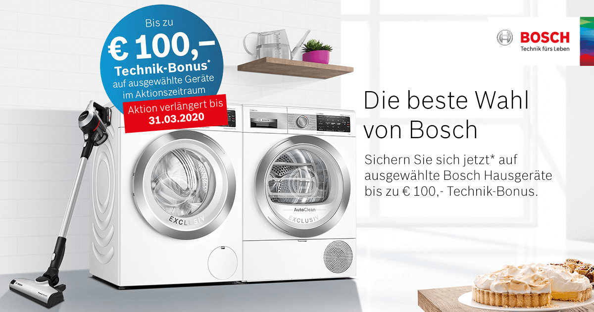 Bosch Technik Bonus Cashback Aktion Electronic4you