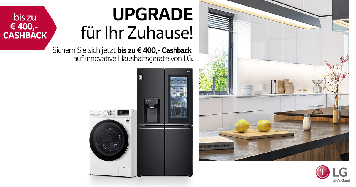LG Upgrade mit bis zu € 400,- Cashback! | electronic4you