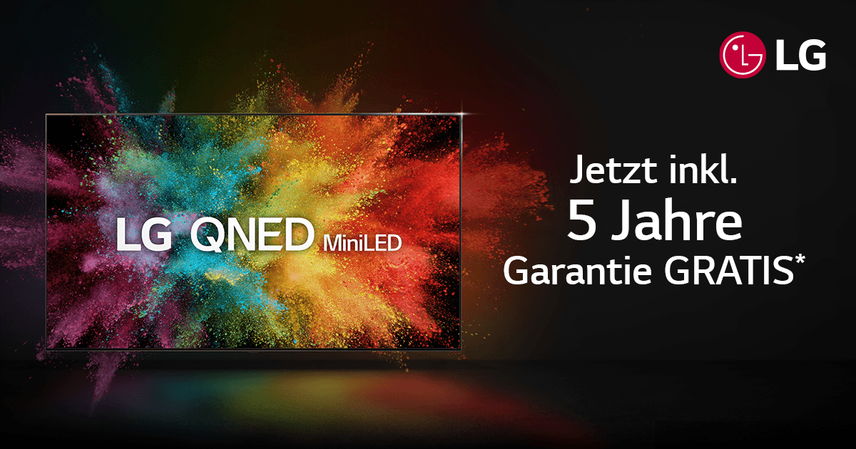 LG QNED TV 5 Jahre Garantie electronic4you